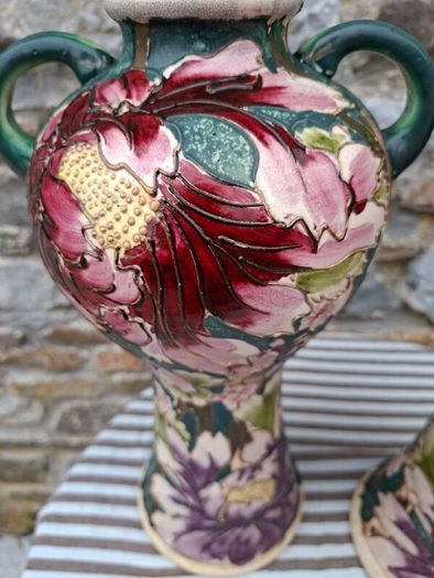 Vintage pair of Art Nouveau Vase