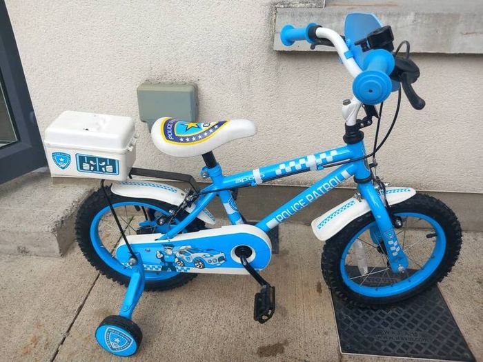 Kids police patrol bike size 14 inch wheels