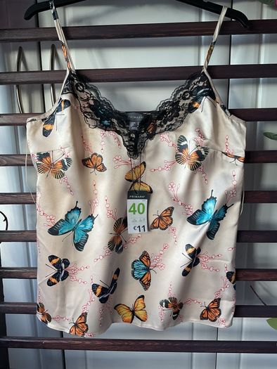 cami Bnwt primark patterned butterfly print size 12