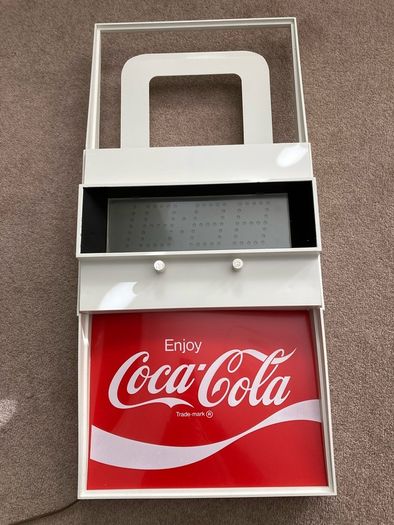 Coca Cola year 1977 Everbrite Clock NOS Rare