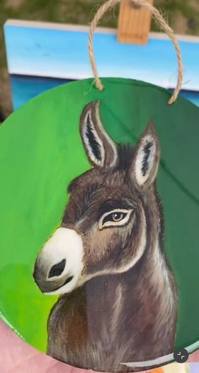 Handpainted Donkey