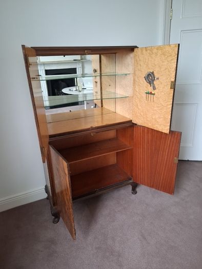 Antique Art Deco Cocktail Cabinet