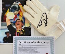 Hand Signed Glove By Iker Casillas