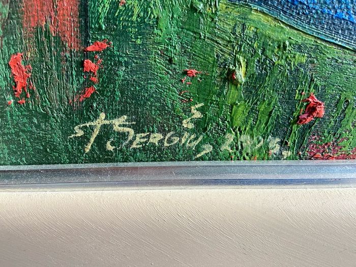 Original signed painting by Sergiu Teleuta, 2005 Romanian Artist