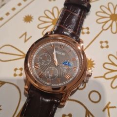 Brand new, unused stylish men's wristwatch on a brown strap jewellery Free postage.