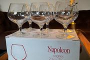 Aperitif Digestif Napoleon Cognac Crystal Glass Brandy Baloons