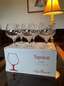 Aperitif Digestif Napoleon Cognac Crystal Glass Brandy Baloons
