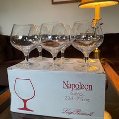 Aperitif Digestif Napoleon Cognac Crystal Glass Brandy Baloons