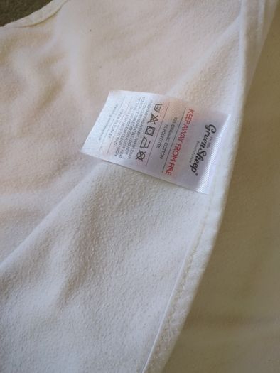 Natural baby and toddler mattress+cotton mattress cover, little green sheep