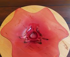 Genuine Vintage 'Murano' Poppy Style bowl.