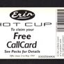 1997 Ireland 10 unit Erin Hot Cup soups (ODS2) Call Card Used. Telecom Eireann card number 1157. Image 2