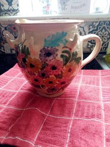 Floral Hand painted Vase