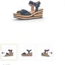 Gabor Black Wedge Sandals, size 5 Image 7