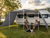 Caravan / motorhome sun canopy, UV 50+ tarp, awning with side walls