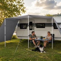Caravan / motorhome sun canopy, UV 50+ tarp, awning with side walls