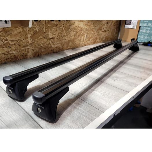 Roof Rails - Nordrive Quadra Black Steel Roof Bars For Volvo Xc40, 2017 Onwards, With Solid Roof Rails