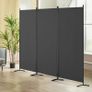 Room Divider, 3 Panel Room Dividers and Folding Privacy Screens, Fabric Partition Room Dividers for Office, Bedroom, Dining Room, Study, Freestanding, Gray Image 8