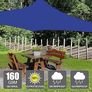 MULTIPLE SIZES/COLOURS AVAILABLE Sun Shade Sail 2m x 3m Rectangle Shade Sails Waterproof Outdoor Garden Patio Party Sunscreen Awning Canopy 98% UV Block With Free Rope, Blue Image 5