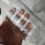 325 - Set of 3 Vintage Clear Glass Collectible Decorative L Rose and Co Bottles Image 5