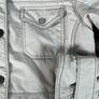 Levis Chore Jacket Womens M Grey - Army Military Parka Cotton Hooded Utility Image 4