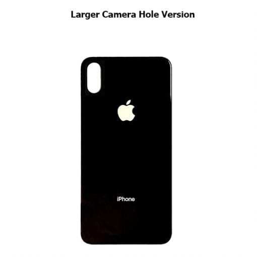 iPhone XS MAX Replacement Back Glass Door Cover with Adhesive Black