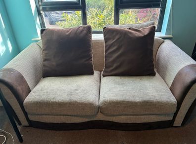 2 Seater fabric couch