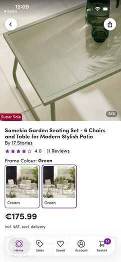 garden furniture