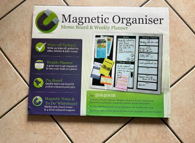 Masgnetic Memo Board Organisor