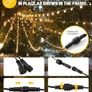 Outdoor Garden String Lights LED 150Ft G40 45M Mains Powered with Remote Control Dimmable Timer Outside Lighting Waterproof Shatterproof Bulb Hanging Fence for Gazebo Patio Pergola Image 5