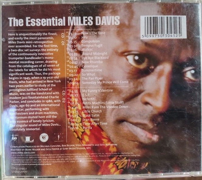 Miles Davis - The Essential Miles Davis 2 x CD (2001) Compilation Jazz Hard Bop Modal EX+