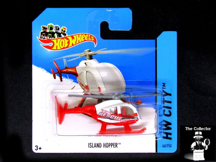 Hot Wheels Island Hopper Helicopter Hot Wheels 2014 Mattel Diecast HW City 46/250 Brand New Factory Sealed