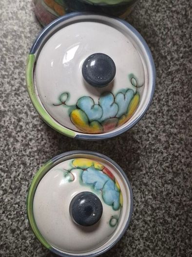 Vintage Terracotta kitchen Canister Set