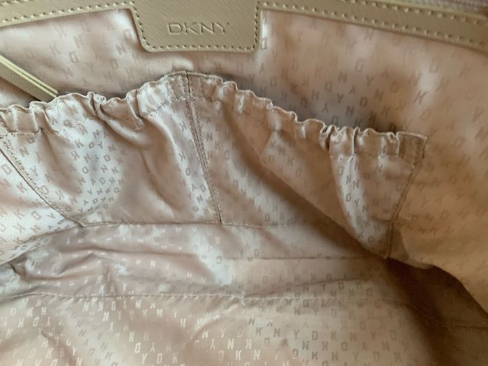 DKNY Tan Satchel Bag