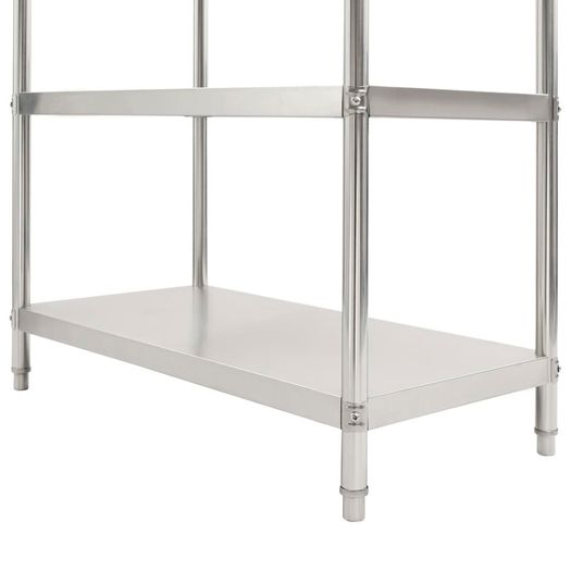 4-Tier Kitchen Shelf 120x50x155 cm Stainless Steel