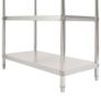 4-Tier Kitchen Shelf 120x50x155 cm Stainless Steel Image 3
