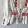 Vintage Deadstock 70s Embroidered Blouse Small Image 3