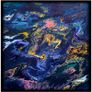 Purple Bloom, Abstract Pour Art, by artist Helen Mathews Image 2