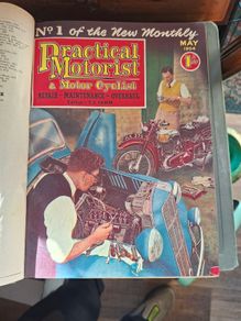 Old Heavy Practical Motorist and Motor Cyclist Repair Book Lots of Old Advertisements, postage available or collection
