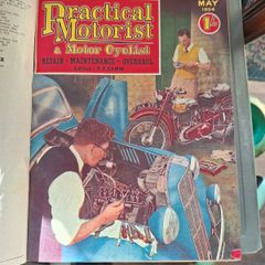 Old Heavy Practical Motorist and Motor Cyclist Repair Book Lots of Old Advertisements, postage available or collection