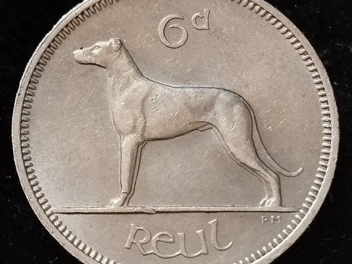 Ireland - 1959 - 6 Pence - Wolfhound - KM.13a - [400]