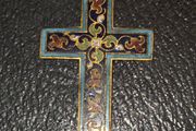 Vintage Enamel Cross pendant