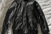 Black Faux Leather Jacket