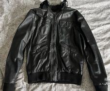 Black Faux Leather Jacket