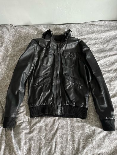 Black Faux Leather Jacket