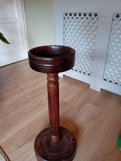 antique french mid century mahogany plant stand
