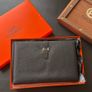 Luxury Leather Clutch Bag Image 3