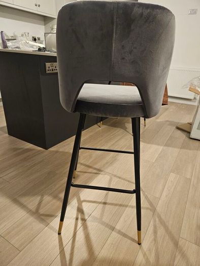 Monroe Bar Stool - Charcoal Grey