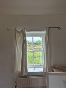 Traditional Handcrafted Wrought Iron Curtain Rail Cottage Style