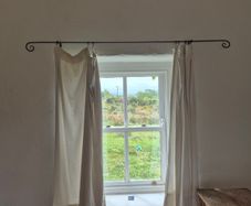 Traditional Handcrafted Wrought Iron Curtain Rail Cottage Style