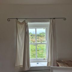Traditional Handcrafted Wrought Iron Curtain Rail Cottage Style